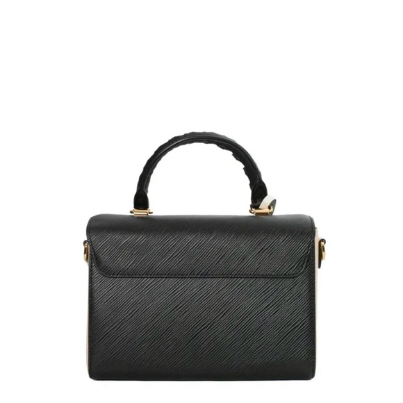 Louis Vuitton Black Leather Twist MM Shoulder Bag - Picture 8 of 11